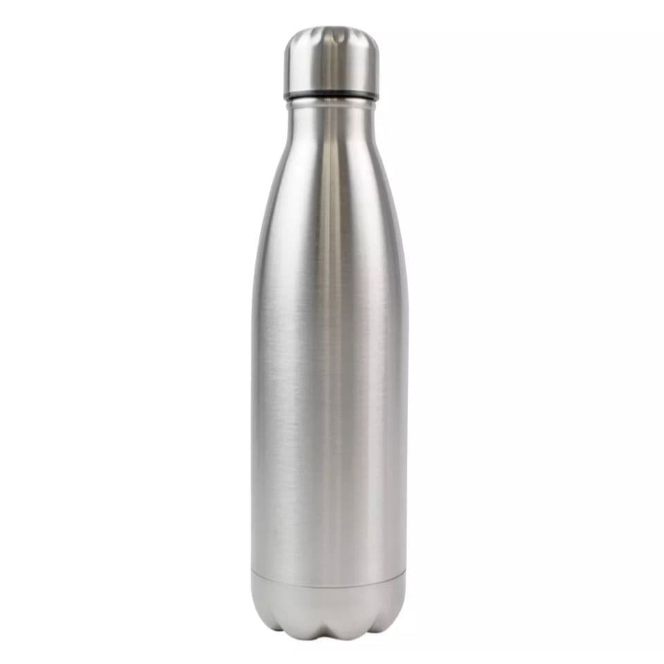 Garrafa Inox de 1 Litro - Parede SIMPLES  (NÂO TÉRMICA) 