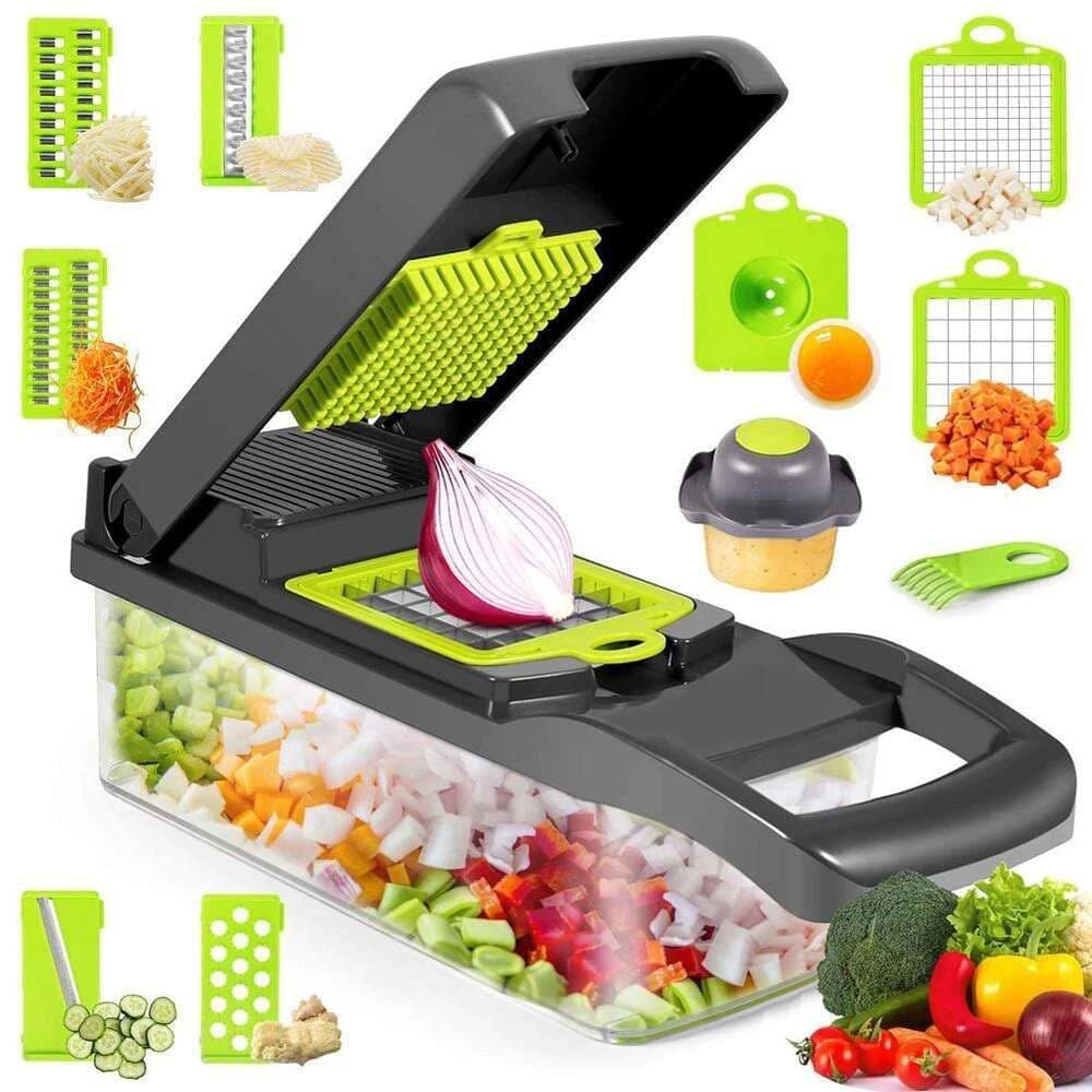 Kit Ralador de Legumes Fatiador Cortador Ralador e Descascador De Alimentos de Legumes Frutas + Espremedor de Limão - Ra