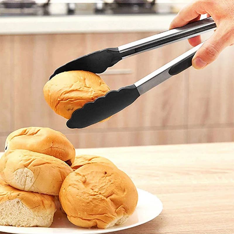 Pegador de Churrasco de Silicone - 1 UN - Preto