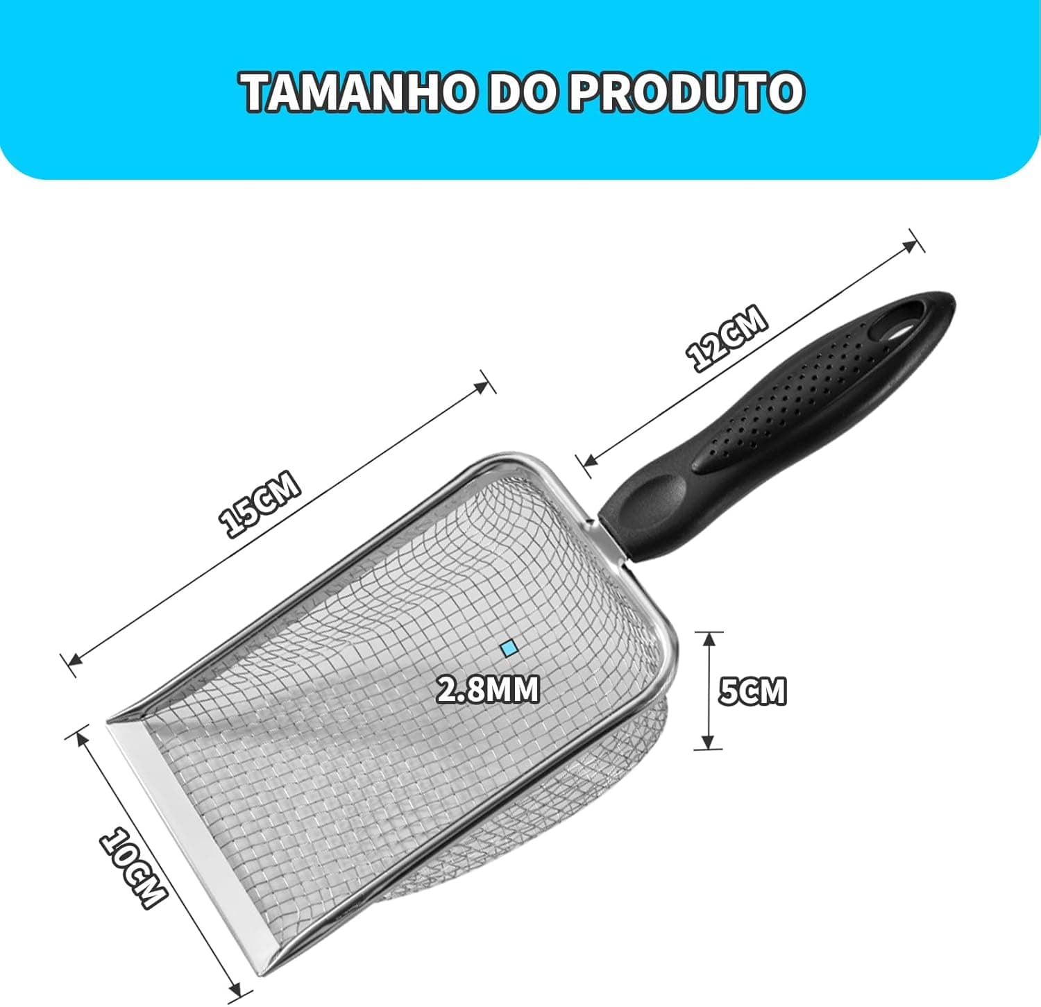 Pazinha coletora areia PET