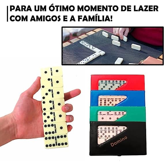 Jogo de Dominó 28 Peças