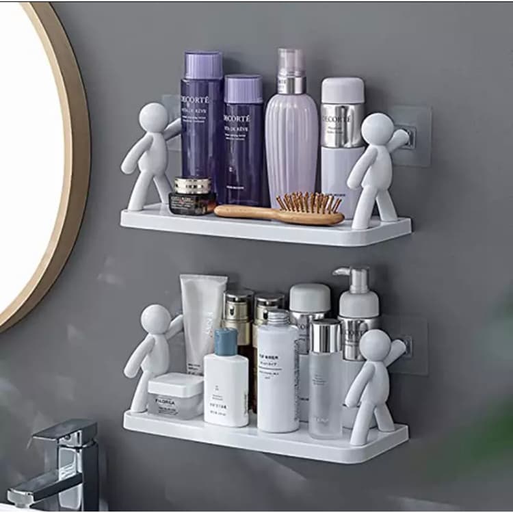 Kit Prateleira de Plástico de Boneco Decoração