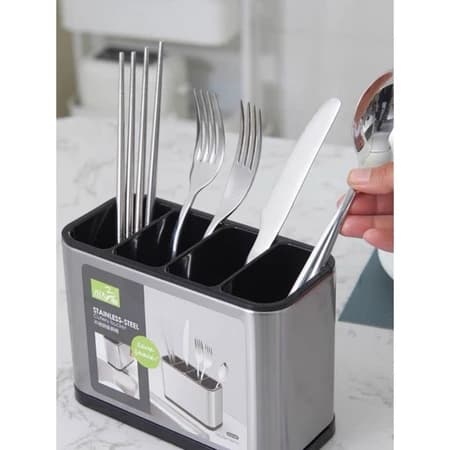 Porta Talher Vertical Inox