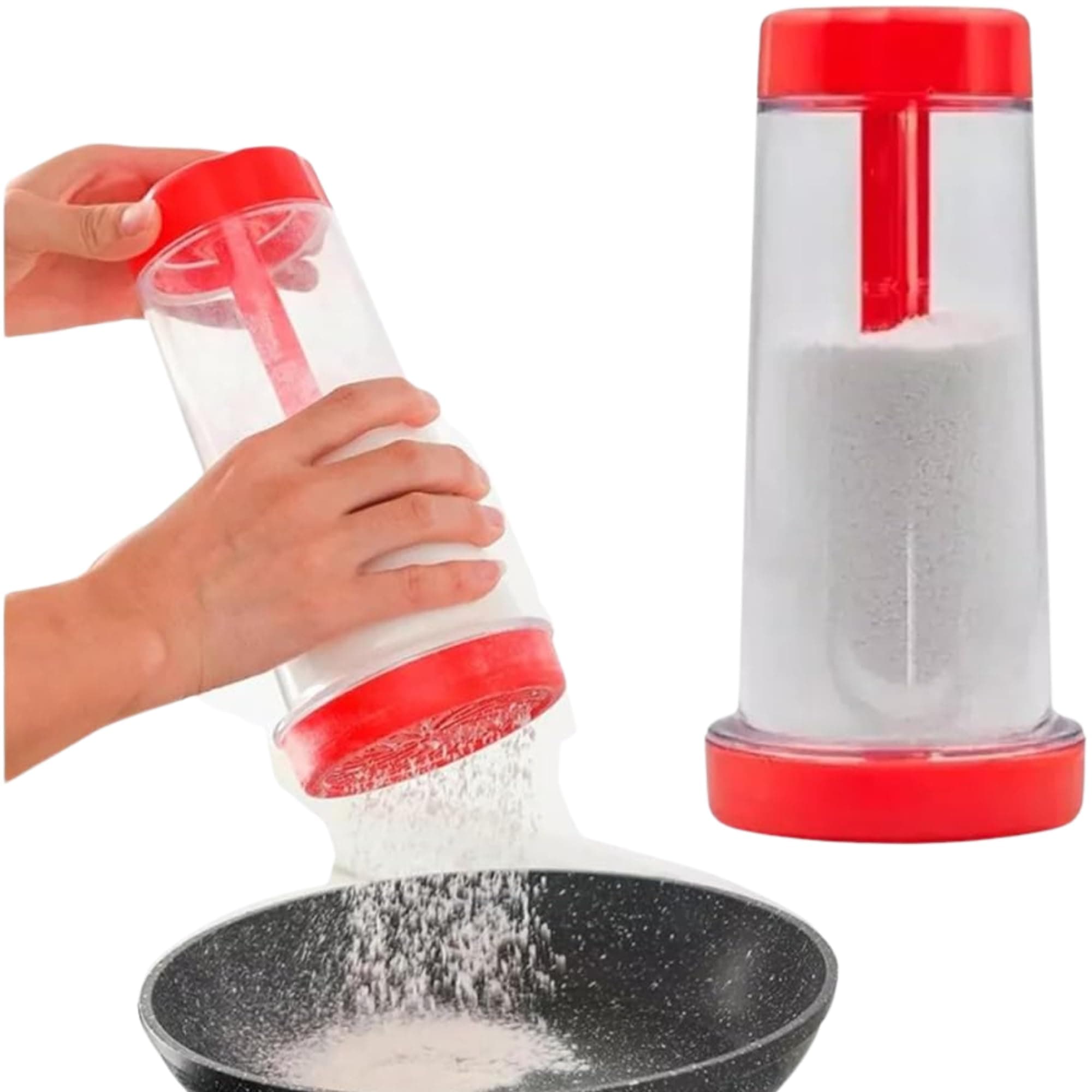 Tapioqueira Premium Peneira Polvilhador Armazena Farinha Beiju Goma de Tapioca Açúcar Utensílio Cozinha - NEXUS MARKET