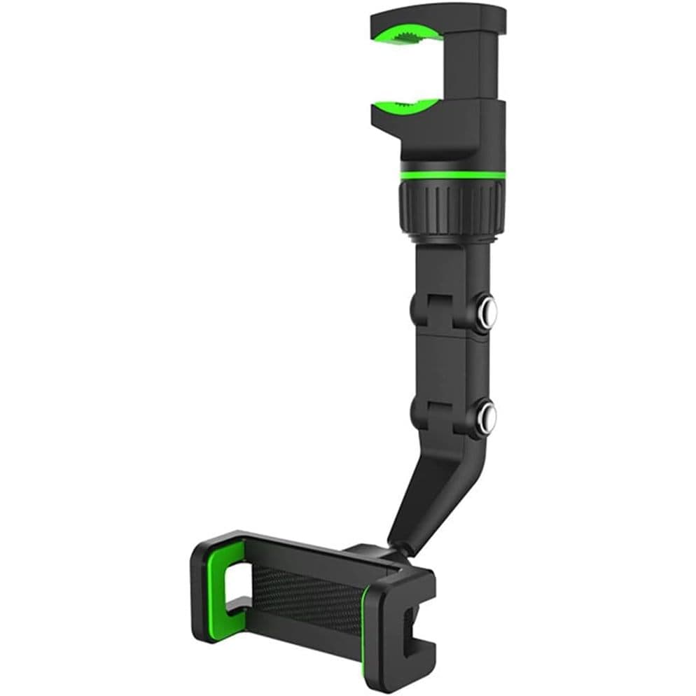 Suporte de Celular Retrovisor Preto e Verde