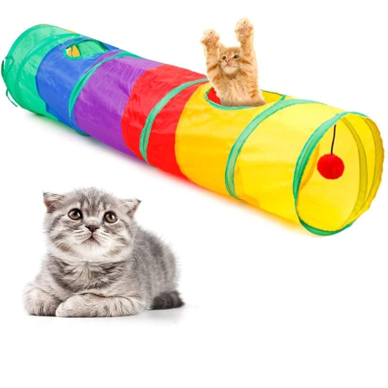 Túnel Reto Interativo para Gatos