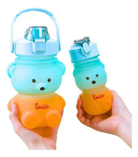 Kit de 2 Garrafas de Urso 1,4L e 350ML